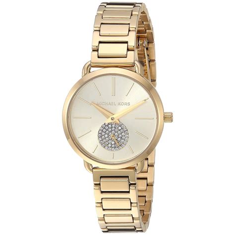 michael kors portia watch gold|Michael Kors Portia Women's Watch, Stainless Steel Bracelet .